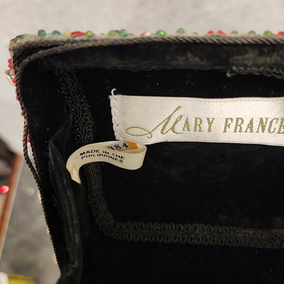 Mary Frances Beaded Small Shoulder Bag Flower Embellished‎ Clutch Chain Bag - Picture 8 of 16